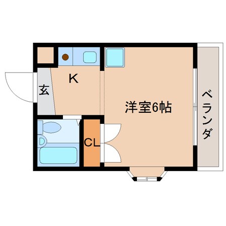 奈良駅 バス10分  北神殿下車：停歩2分 2階の物件間取画像